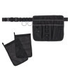 Arsenal 5715 Cleaning Apron Pouch With Pockets, 10 Compartments, 11 x 13.5, Nylon, Black