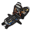 Arsenal 5843 Tool Backpack Dual Compartment, 26 Compartments, 8.5 x 13.5 x 18, Ballistic Polyester, Black/Gray