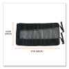 Arsenal 5870 Tool Roll-Up, 25 Compartments, 27 x 14.5, Polyester, Gray