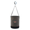 Arsenal 5940 Swiveling Carabiner Canvas Hoist Bucket, 150 Lb, Gray