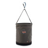 Arsenal 5945 Extra-Large Swiveling Carabiner Canvas Hoist Bucket, 150 Lb, Gray