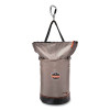 Arsenal 5974 Hoist Bucket Tool Bag With Swiveling Carabiner And Zipper Top, 12.5 x 12.5 x 17, Gray