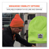N-Ferno 6806 Cuffed Rib Knit Winter Hat, Acrylic, One Size Fits Most, Lime