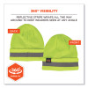 N-Ferno 6803 Reflective Rib Knit Winter Hat, One Size Fits Most, Lime