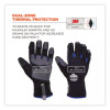 Proflex 817Wp Reinforced Thermal Waterproof Utility Gloves, En388: 3423X, Medium, Black, Pair
