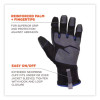 Proflex 817Wp Reinforced Thermal Waterproof Utility Gloves, En388: 3423X, Medium, Black, Pair