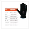Proflex 817Wp Reinforced Thermal Waterproof Utility Gloves, En388: 3423X, Xx-Large, Black, Pair