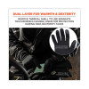 Proflex 825Wp Thermal Waterproof Winter Work Gloves, Small, Black, Pair