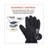 Proflex 825Wp Thermal Waterproof Winter Work Gloves, Xx-Large, Black, Pair