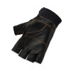 Proflex 901 Half-Finger Leather Impact Gloves, En388: 3122X, Small, Black, Pair