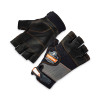 Proflex 901 Half-Finger Leather Impact Gloves, En388: 3122X, Medium, Black, Pair