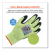 Proflex 7041 Ansi A4 Nitrile-Coated Cr Gloves, En388: 4X42D, 10" Long, Small, Lime, Pair
