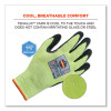 Proflex 7041 Ansi A4 Nitrile-Coated Cr Gloves, En388: 4X42D, 10" Long, Medium, Lime, Pair