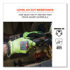 Proflex 7041 Ansi A4 Nitrile-Coated Cr Gloves, En388: 4X42D, 11" Long, X-Large, Lime, Pair