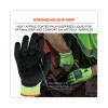 Proflex 7041 Ansi A4 Nitrile-Coated Cr Gloves, En388: 4X42D, 10" Long, Large, Lime, 144 Pairs/Carton