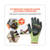 Proflex 7141 Ansi A4 Dir Nitrile-Coated Cr Gloves, En388: 4X42Dp, 9" Long, Large, Lime, 72 Pairs/Carton