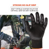 Proflex 7001 Nitrile-Coated Gloves, En388: 4121X, 8.25" Long, X-Small, Black, 12 Pairs/Carton