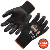 Proflex 7001 Nitrile-Coated Gloves, En388: 4121X, 8.25" Long, X-Small, Black, 12 Pairs/Carton