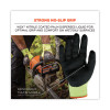 Proflex 7141 Ansi A4 Dir Nitrile-Coated Cr Gloves, En388: 4X42Dp, 9" Long, Medium, Lime, Pair