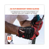 Proflex 812Cr6 Ansi A6 Utility And Cr Gloves, En388: 2543E, 9" Long, Medium, Black, Pair