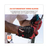 Proflex 812Cr6 Ansi A6 Utility And Cr Gloves, En388: 2543E, 9" Long, Xx-Large, Black, Pair
