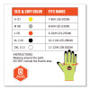 Proflex 7022 Ansi A2 Coated Cr Gloves Dsx, En388: 4342B, 10.5" Long, Xx-Large, Lime, Pair