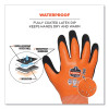Proflex 7551-Case Ansi A5 Coated Waterproof Cr Gloves, En388: 4X43E, 10.5" Long, Large, Orange, 144 Pairs/Carton