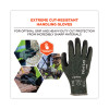 Proflex 7070 Ansi A7 Nitrile Coated Cr Gloves, En388: 4X42F, 9" Long, Large, Green, 12 Pairs