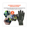 Proflex 7070 Ansi A7 Nitrile Coated Cr Gloves, En388: 4X42F, 9" Long, Large, Green, Pair