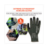 Proflex 7070 Ansi A7 Nitrile Coated Cr Gloves, En388: 4X42F, 9" Long, X-Large, Green, Pair