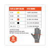 Proflex 7071 Ansi A7 Pu Coated Cr Gloves, En388: 4X42F, 9" Long, Large, Gray, Pair