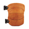 Proflex 230Ltr Leather Knee Pads, Wide Soft Cap, Buckle Closure, One Size Fits Most, Brown, Pair