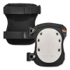Proflex 315 Abrasion-Resistant Knee Pads, Long Textured White Hard Cap, Buckle Closure, Pair