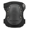 Proflex 335Hl Slip-Resistant Black Rubber Cap Knee Pads, Hook And Loop Closure, Pair