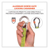 Squids 3100 Lanyard With Aluminum Carabiner + Cinch-Loop, 10 Lb Max Working Capacity, 35" To 45" Long, Lime