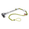 Squids 3100 Lanyard With Aluminum Carabiner + Cinch-Loop, 10 Lb Max Working Capacity, 35" To 45" Long, Lime