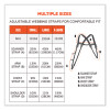 Squids 3132 Barcode Scanner Lanyard Harness, Small: 13" Arm Strap, 32" Lanyard Strap, Hi-Vis Lime