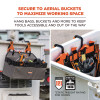 Squids 3178 Locking Aerial Bucket Hook, Tethering Point, 8.27 x 6.69 x 2.17, Black/Orange, Supports 40 Lbs