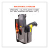 Squids 5540 Handheld Barcode Scanner Holster With Belt Loop, Large, 2.75 x 3.5 x 8, Polyester, Gray