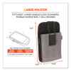 Squids 5544 Phone Style Scanner Holster With Belt Clip And Loops, 1 Compartment, 3.75 x 1.25 x 6.5, Gray