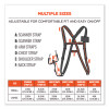 Squids 3138 Padded Barcode Scanner Lanyard Harness, 33" Arm Strap s,18.5" Lanyard ,Black/Orange/Gray