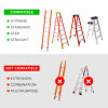 Arsenal 5300 Ladder Shoulder Lifting Strap/Carrying Handle, Supports Up To 100 Lb, 2 x 9 x 11, Black/Silver