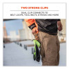 Squids 3420 Dual Clip Swivel Glove Clip Holder, 1 x 0.6 x 5.5, Acetal Copolymer, Red,100/Pack