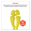 Squids 3420 Dual Clip Swivel Glove Clip Holder, 1 x 0.6 x 5.5, Acetal Copolymer, Lime, 100/Pack