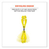 Squids 3420 Dual Clip Swivel Glove Clip Holder, 1 x 0.6 x 5.5, Acetal Copolymer, Lime, 100/Pack