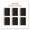 Squids 3700 Nylon Webbing Tool Tails With D-Rings, 2 Lb Max Working Capacity, 3.5" Long, Black, 6/Pack, 10 Packs/Carton