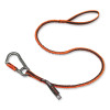 Squids 3108F(x)Tool Lanyard With Locking Aluminum Carabiner + Loop, 15 Lb Max Working Capacity, 38" To 48" Long, Orange/Gray