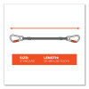 Squids 3111F(x) Tool Lanyard With Stainless Steel Carabiners,15 Lb Max Working Capacity, 38" To 48" Long, Orange/Gray