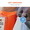 Squids 3388 Wrist Id/Badge Holder, Vertical, Orange, 3.5 x 5.5 Holder, 2.75 x 3.75 Insert