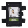 Squids 3390 Dual Band Arm Id/Badge Holder With Hook-And-Loop Closure, Vertical, Black, 3.75 x 5.75, 2.75 x 4.75 Insert